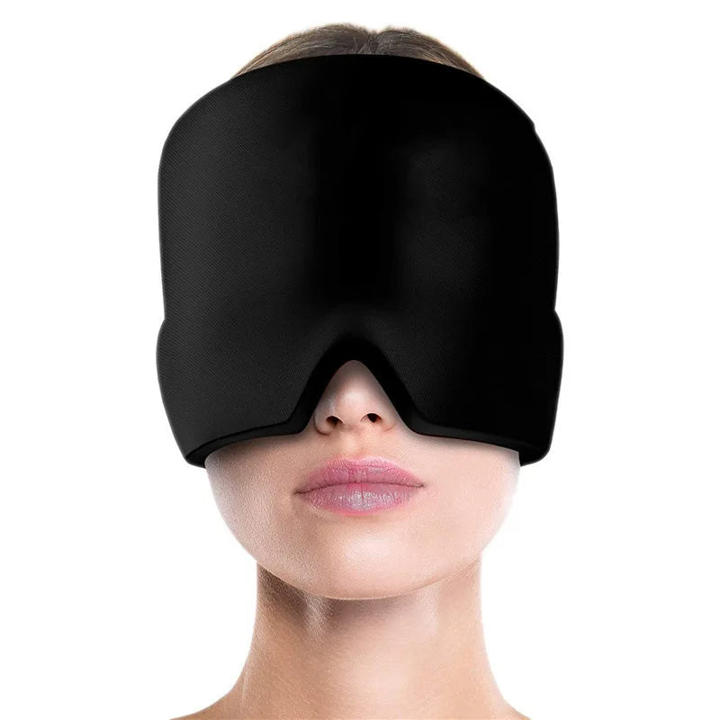 Gel Cold Compress Eye Mask Migraine Relief Cold Compress Therapy Cap Head Wrap Pack Eye Mask For Pressure Relieve Pain Ice Hat