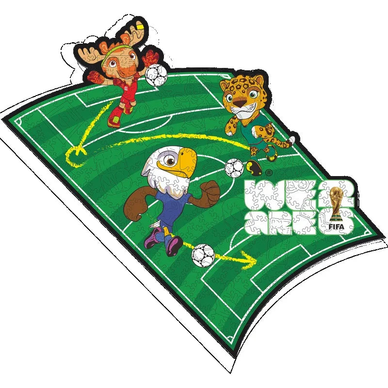 Football Match Style Wooden Jigsaw Puzzle"Game Time"FIFA World Cup DIY Toy Home Wall Decor Ideal Gift for Sports Enthusiasts