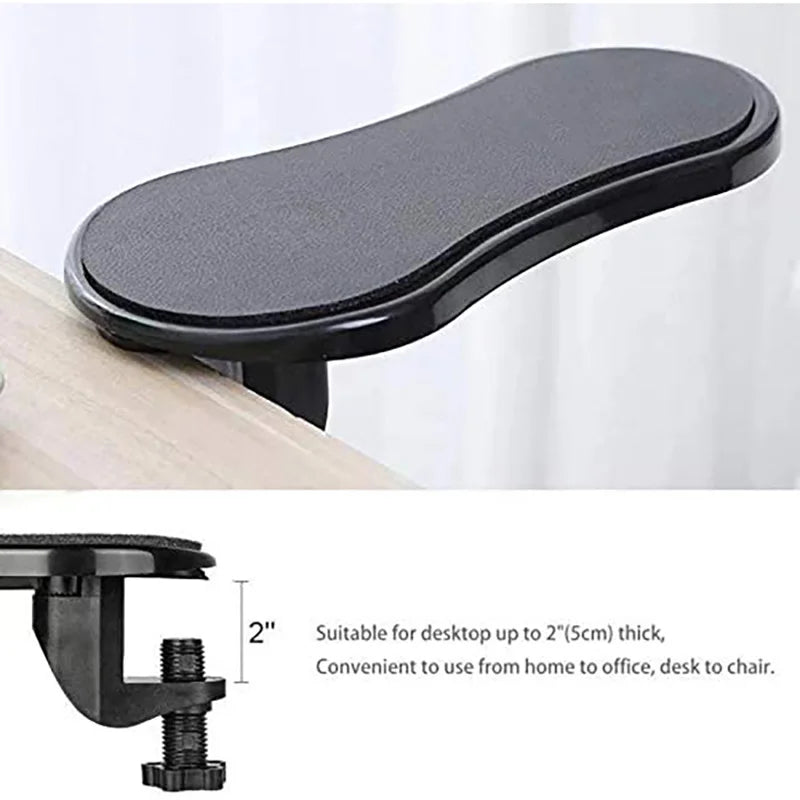 Computer Arm Rest For Desk Adjustable Ergonomic Wrist Rest Support For Keyboard Armrest Extender Rotating Mouse Pad Holder