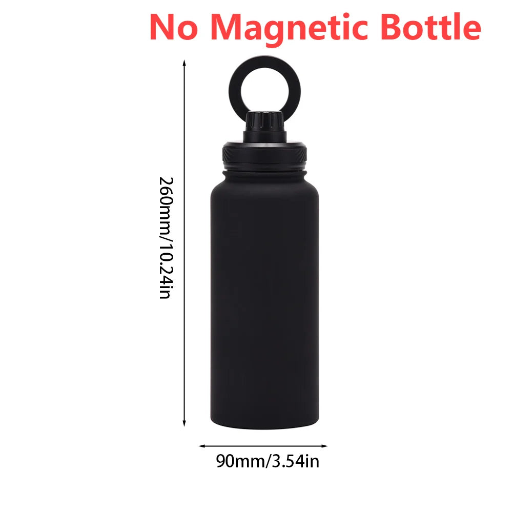 1000ML Sports Bottle With Magnetic Ring Insulated Bottle Water Bottle with Rotating Phone Holder Thermal Water Cup Thermal Mug