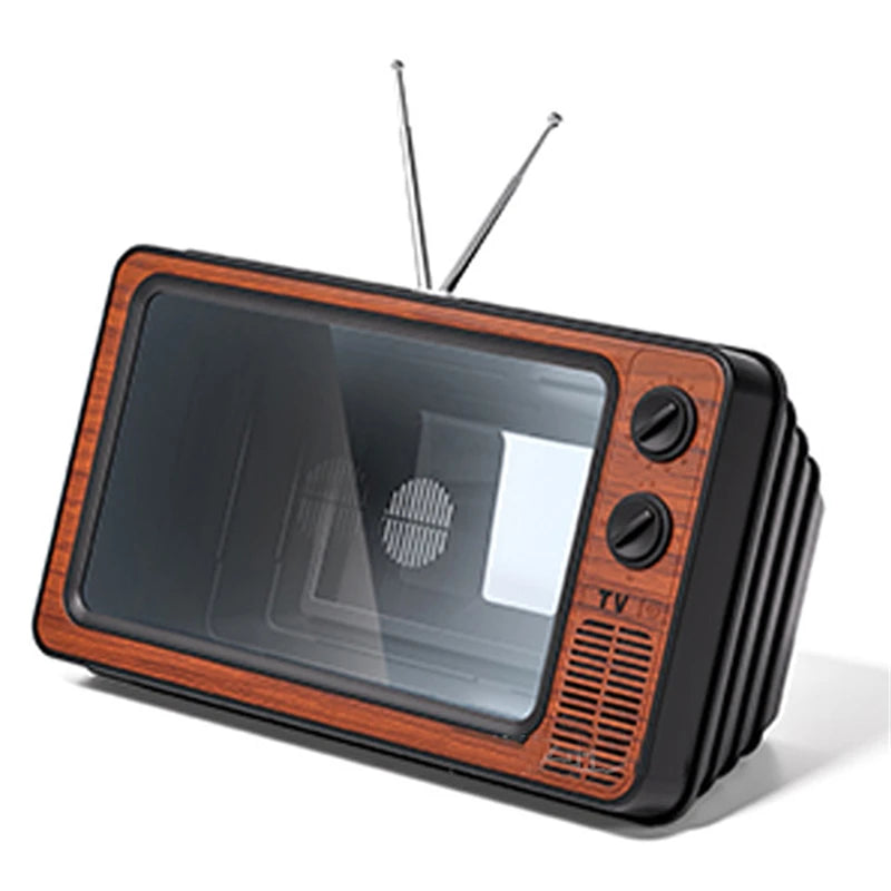 Phone Screen Magnifier Enlarged Expand Stand Phone Holder HD Video Amplifier Eyes Protection Retro TV Box For Iphone Xiaomi
