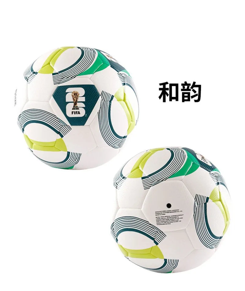 FIFA 2026 World Cup USA Canada Mexico Size 5 Soccer Ball Official Match Training for Adults Youth Students Wear-Resistant PU