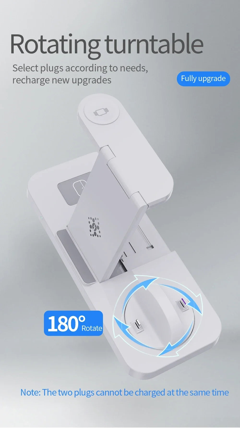 Foldable 6 In 1 Wireless Charger Stand For iPhone 15 14 13 12 11 X Apple Watch 8 7 6 5 4 3 2 Airpods Fast Charging Dock Station