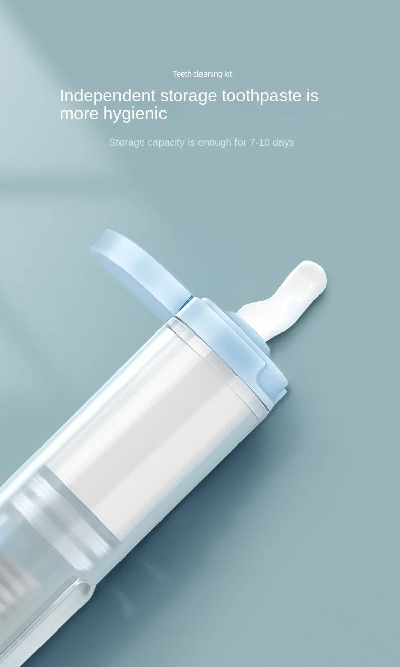 1PC Portable Folding Toothbrush Travel Toothbrush Set Creative Tooth Clean Tools Can Hold Toothpaste
