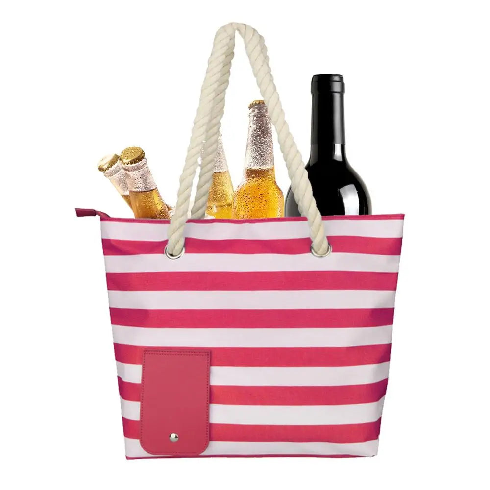Wine Tote with Drink Dispenser Insulated Cooler Bag with Leakproof & Insulated Compartment Insulated Tote Shoulder Bag for Beach