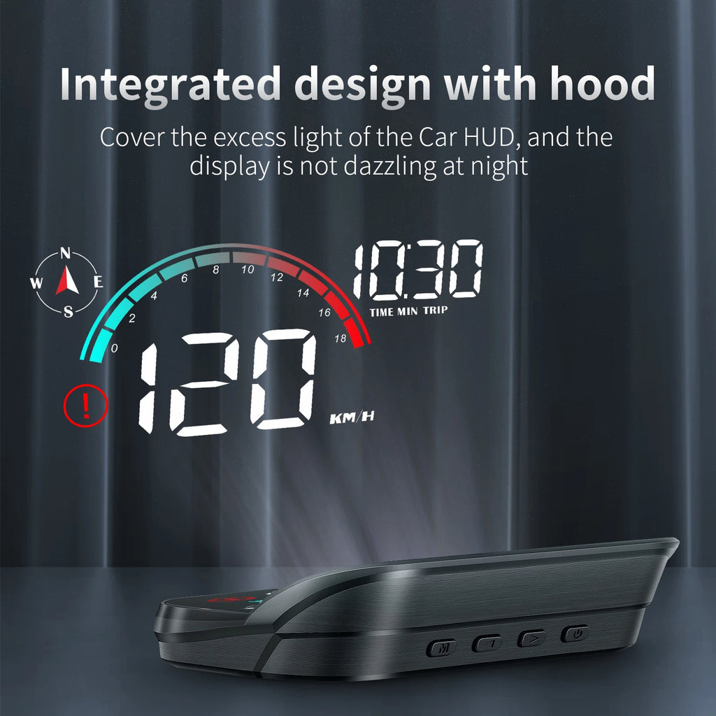 New M22 Car GPS Head Up Display Speed RPM KMH MPH HUD GPS Speedometer Projector Screen Dashboard with Odometer Overspeed Alarm