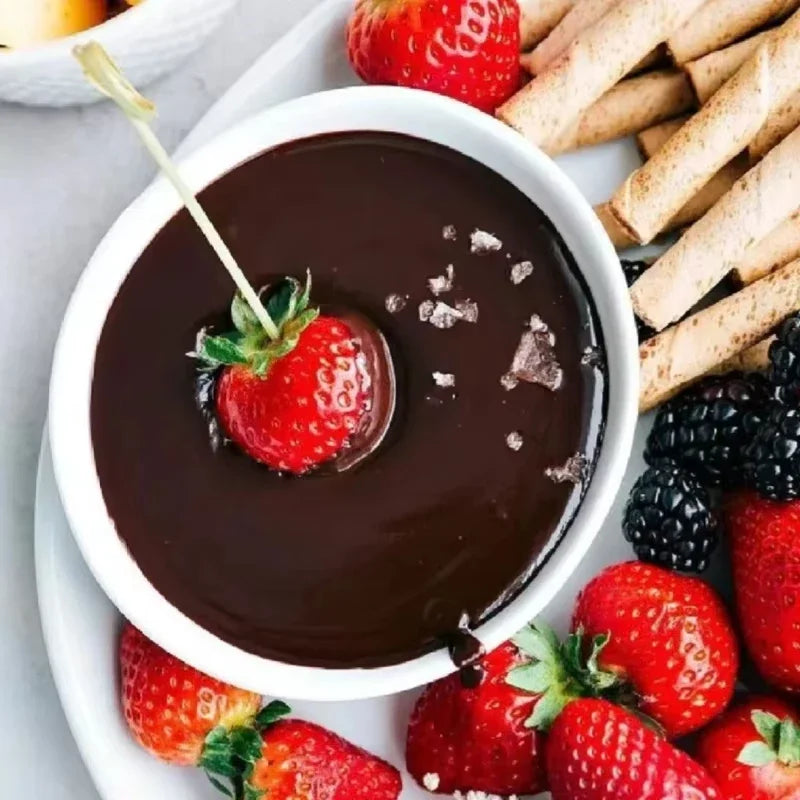 Ceramic Chocolate Hot Pot Cup, Gourmet Cheese Creative Coffee MUG Swiss Ice cream Christmas Party With Fork