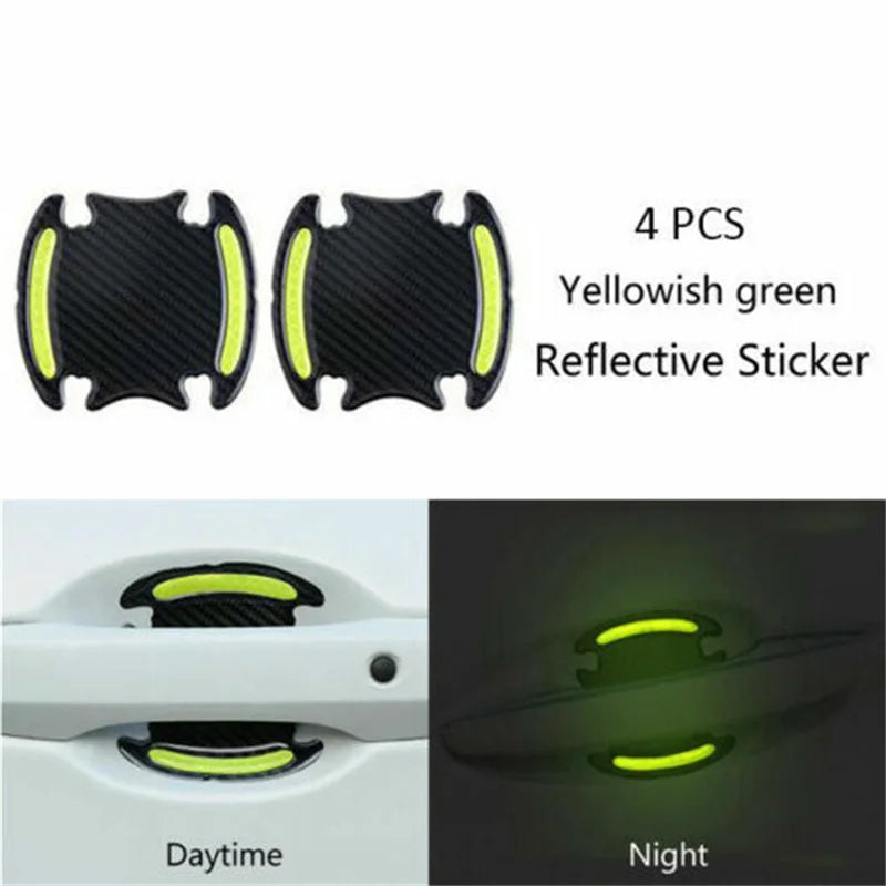 Car Door Handle Reflective Sticker Protection Sticker Door Handle Paint Surface Anti-scratch Reflective Sticker Car Accessories