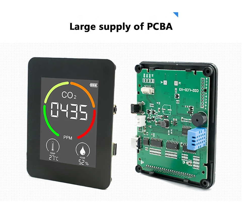 Air Monitor CO2 Carbon Dioxide Detector 3 in 1 Greenhouse Warehouse  Quality Temperature Humidity  Fast Measurement