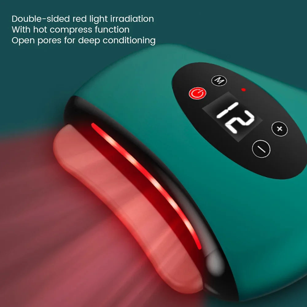 Electric Guasha Massager Body Scraping Heating Vibration Muscle Guasha Face Neck Eye Massage Knife Stone Gua Sha Gouache Scraper