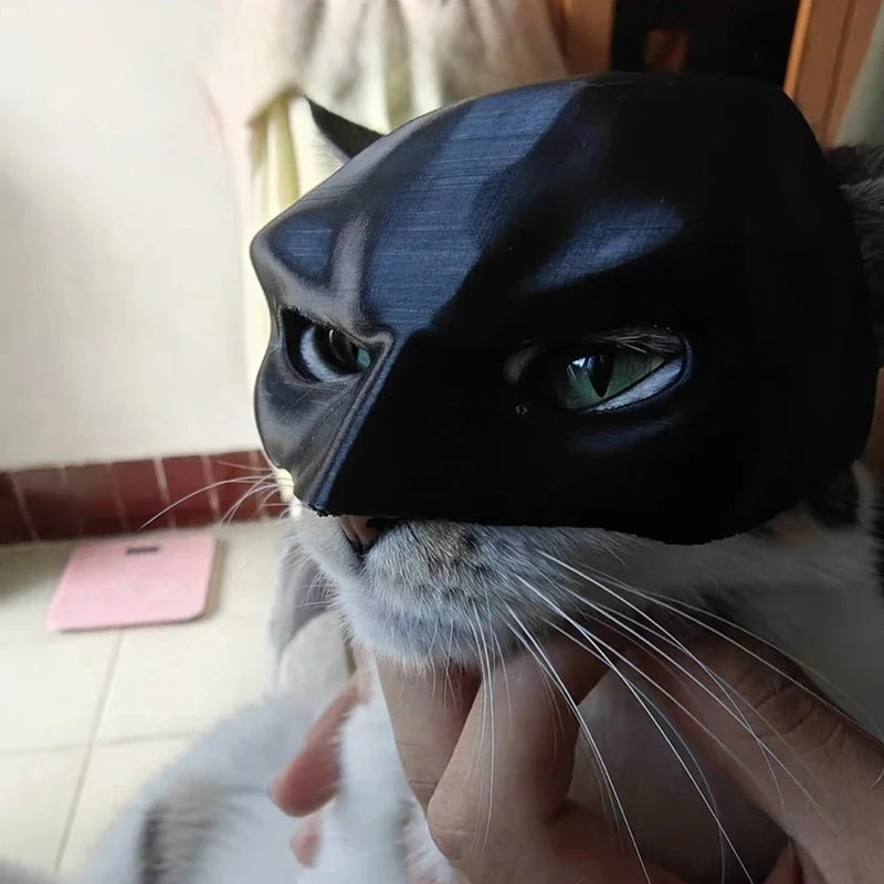Bat Cat Mask Pet Decoration Mask for Cat and Dogs Spooky Half Mask Pet Accseeiories Pet Funny Party Make-up Decoration