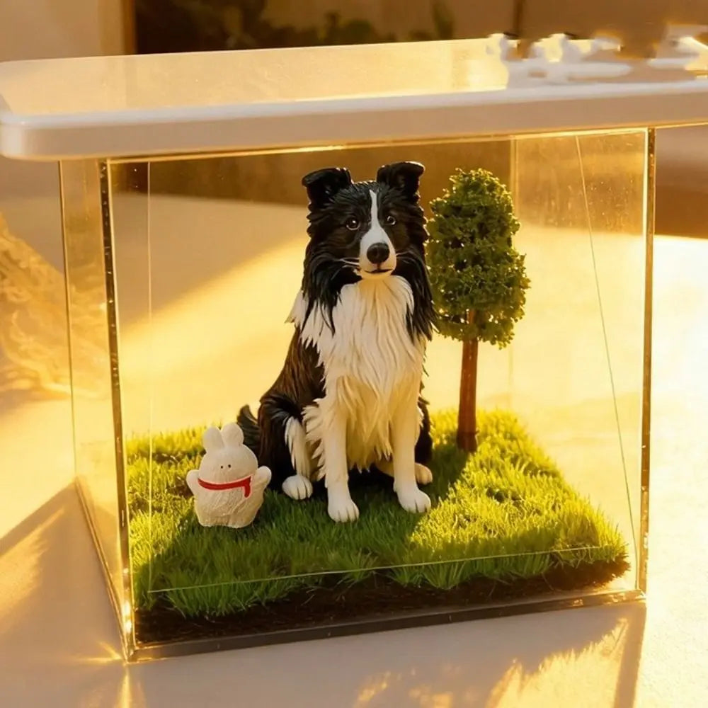 Acrylic Pet Holographic Projection Digital House Pet Souvenirs Pet Projection Souvenir Tool Cat Projection Box 3D Dog Video Box