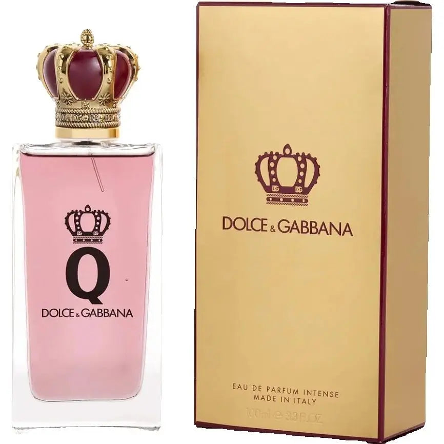 Dolce & Gabbana Q Intense women Eau De Parfum Spray 100ml Amber Woody Fragrance Original Long-Lasting Scent