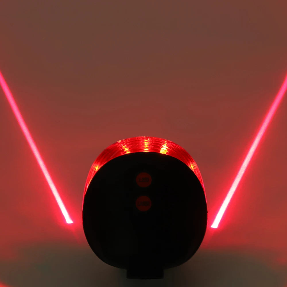 Waterproof Bicycle Cycling Lights Taillights LED Laser Safety Warning Bicycle Lights Bicycle Tail Bicycle Accessories Light