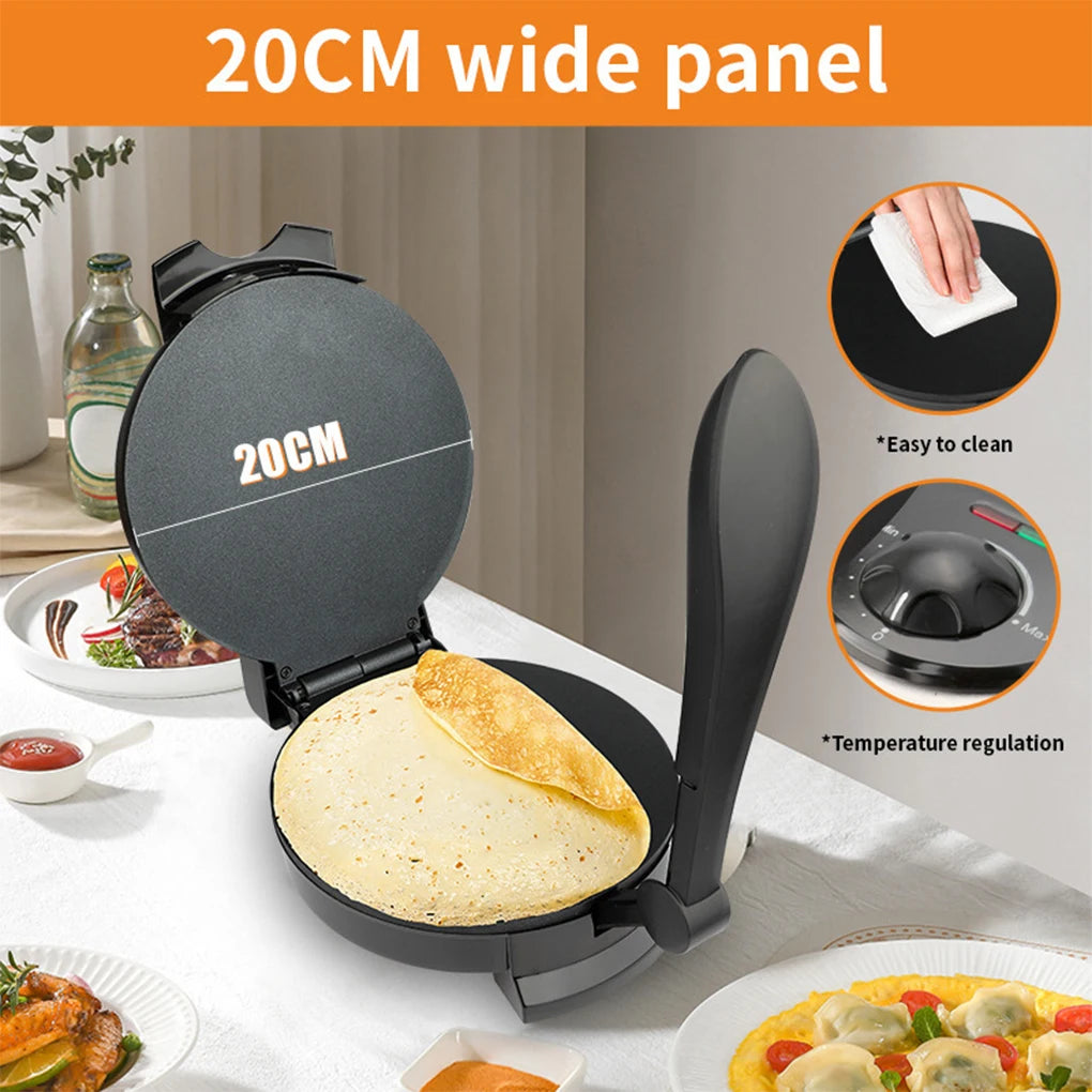 20CM Crepe Maker Griddle Electric Roti Pan Pancake Pan Non-stick Coating Kitchen Appliance Máquina Para Hacer Tortillas EU Plug