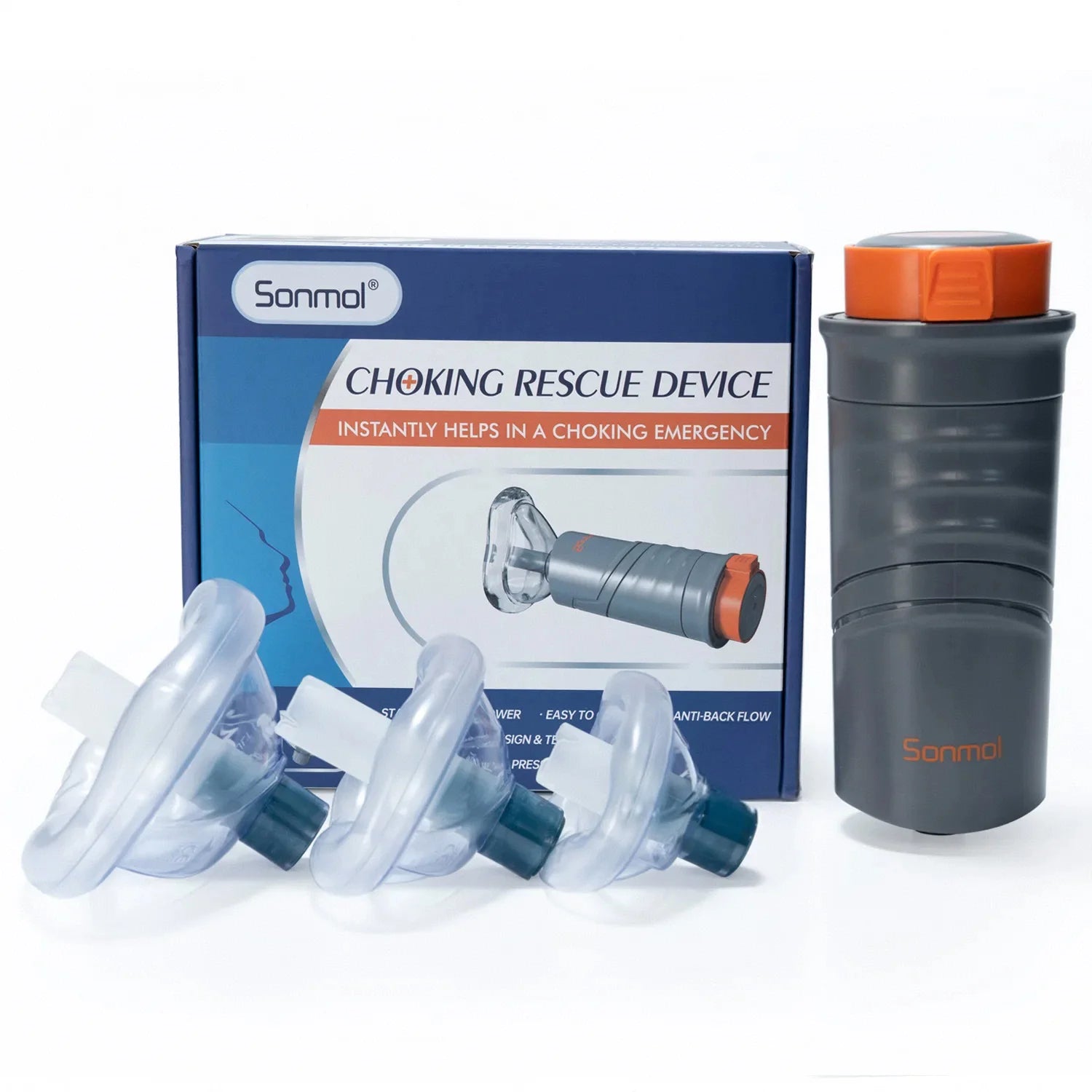 Anti Choking Rescue Device Auto Heimlich Method First Aid Home Breath Rescue Airway Assist Anti Asphyxia Device for Adults Kids
