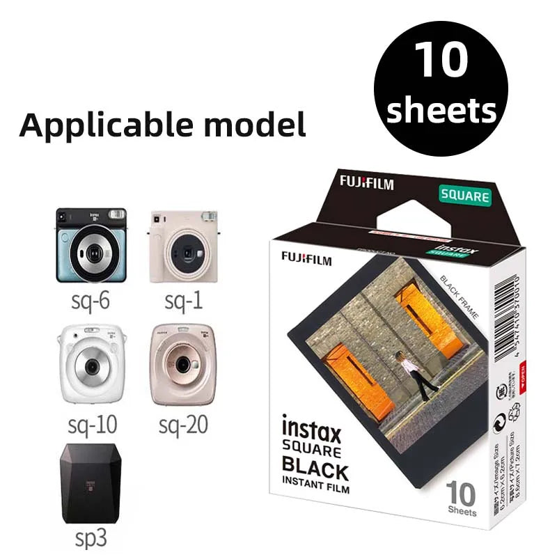 Fujifilm Instax Square White Edge Films Photo Paper 10-100 Sheets for Instax SQ10 SQ6 SQ20 Instant Camera Share SP-3 Printer