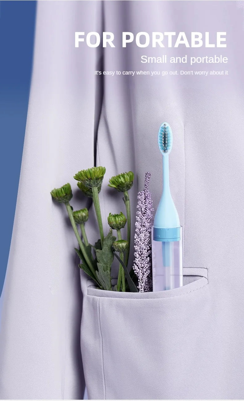 1PC Portable Folding Toothbrush Travel Toothbrush Set Creative Tooth Clean Tools Can Hold Toothpaste