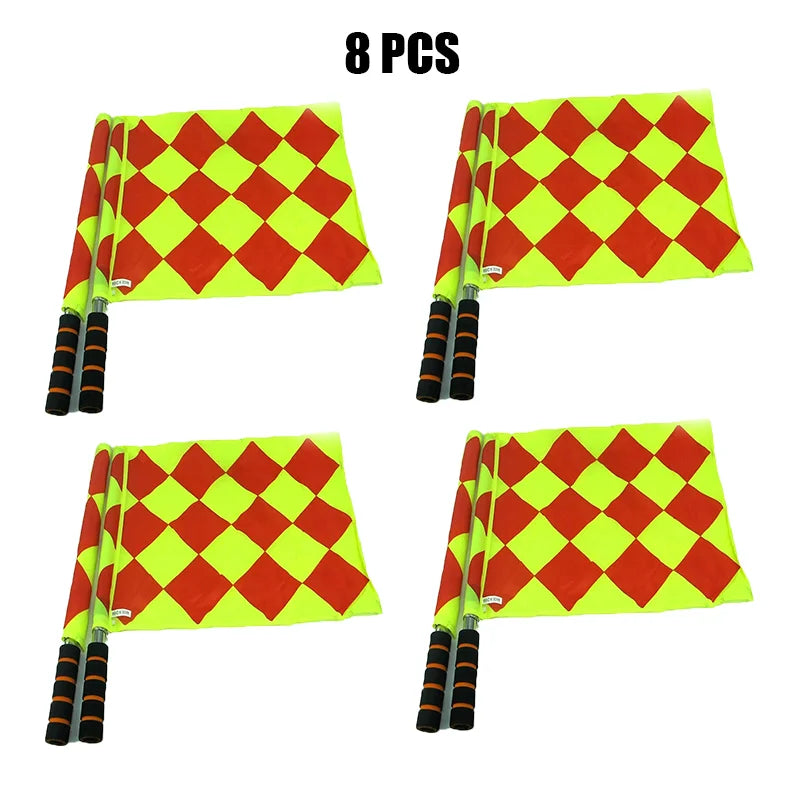 2/4/8/16Pcs World Soccer Referee Flag Fair Play Sports Match Football Linesman Europe Flags Referee Equipment