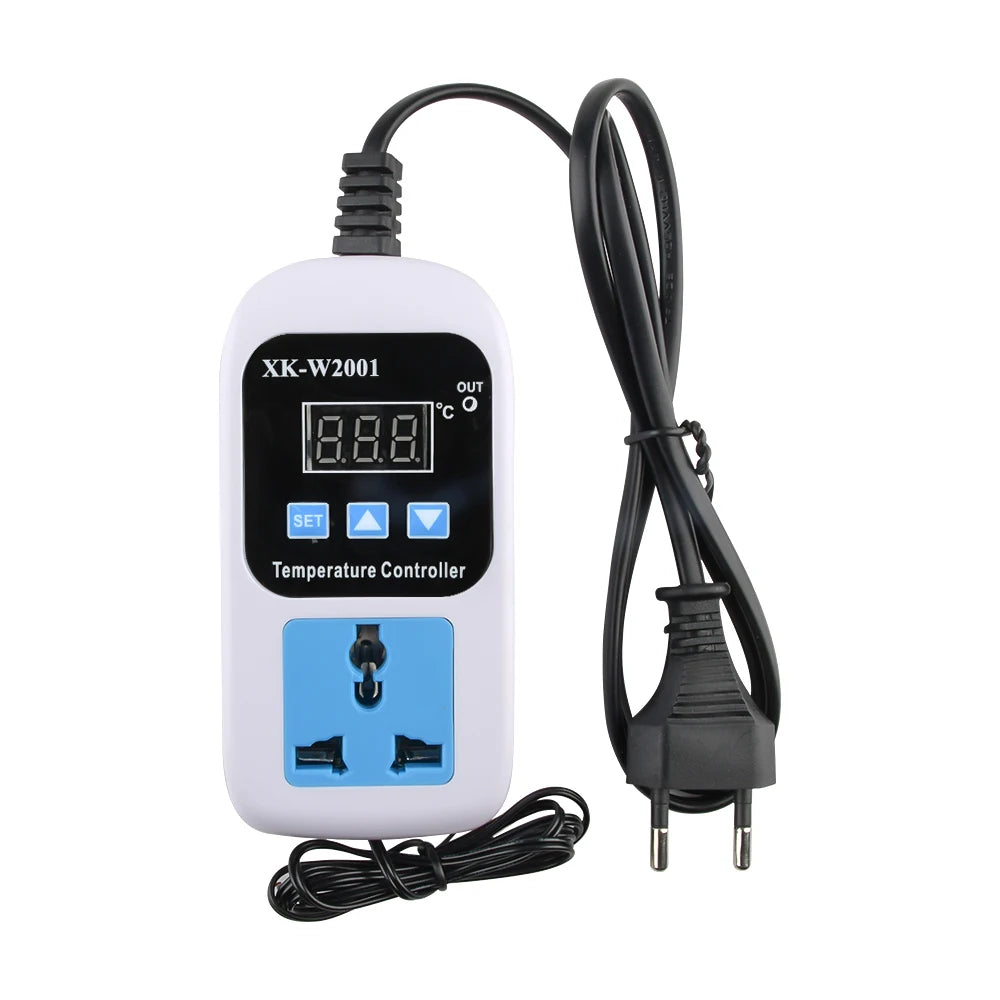 XK-W2001 W2022 Digital Temperature Humidity Controller Socket AC110-220V Thermostat Regulator Smart Humidity Controller Socket