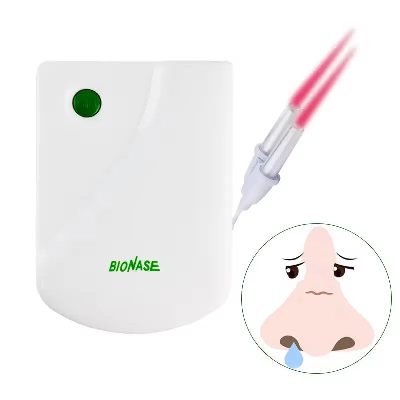 Nose Rhinitis Sinusitis Cure BioNase Laser Therapy Hay Fever Low Frequency Pulse Nose Massage Runny Sneeze Treatment Machine