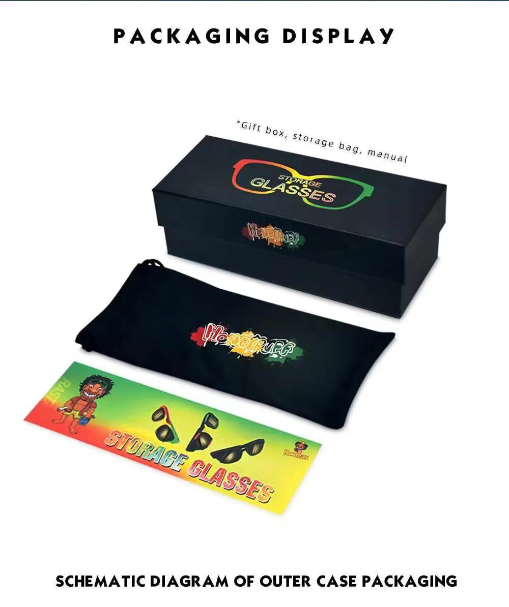 Sunglasses Hidden Tapered Cigarette Storage Tube Removable Glasses Holder Horn Tube Tobacco Box Smoking Pipe Accessories