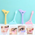 1pc Pink Silicone Makeup Stencil Tool  Multi-Functional Eyeliner Lipstick Guide  Heart-Shaped Winged Eyeliner Template  Eas