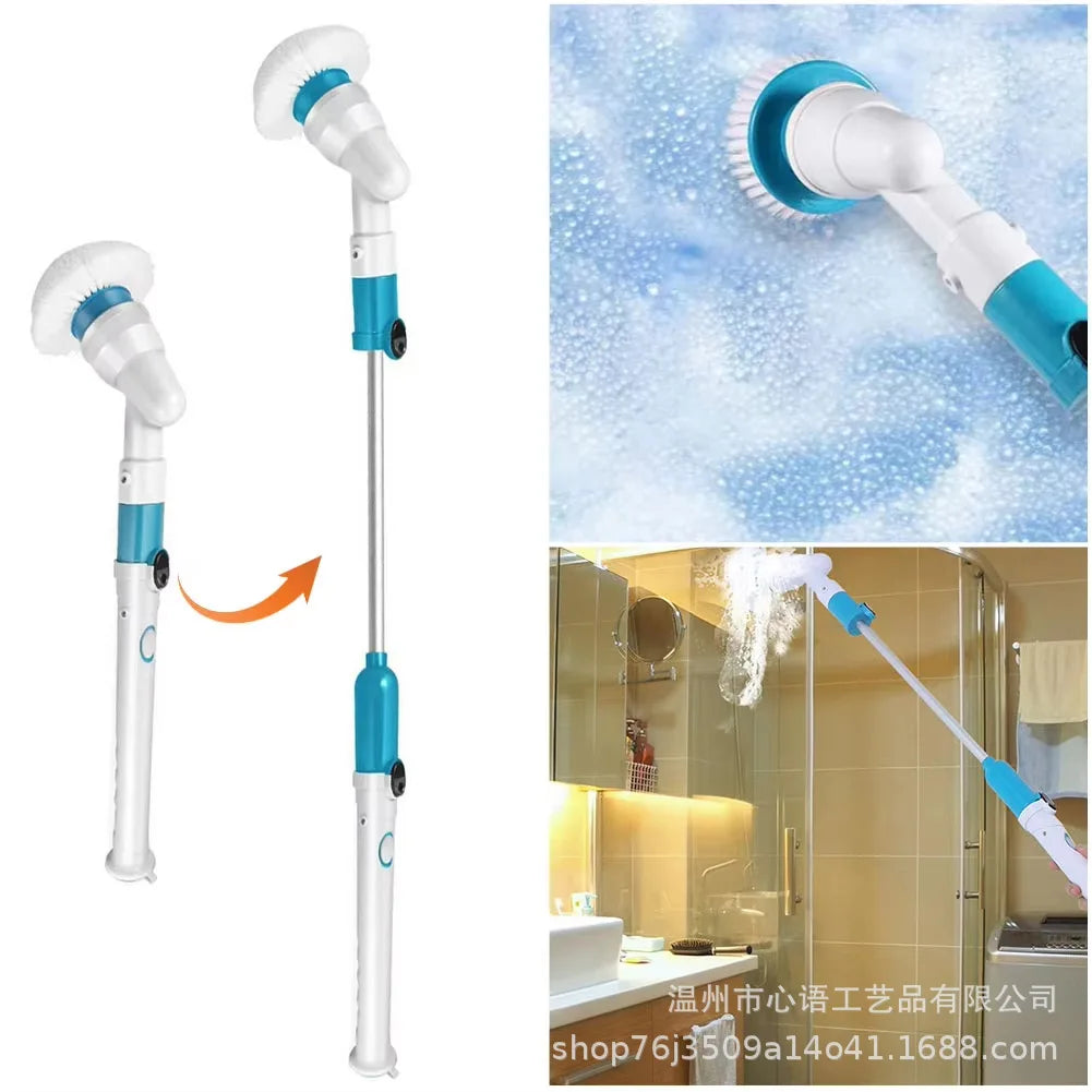 Electric Cleaning Brush Multifunctional Household Bathroom Floor Corner Gap Shower Room Glass Brush
