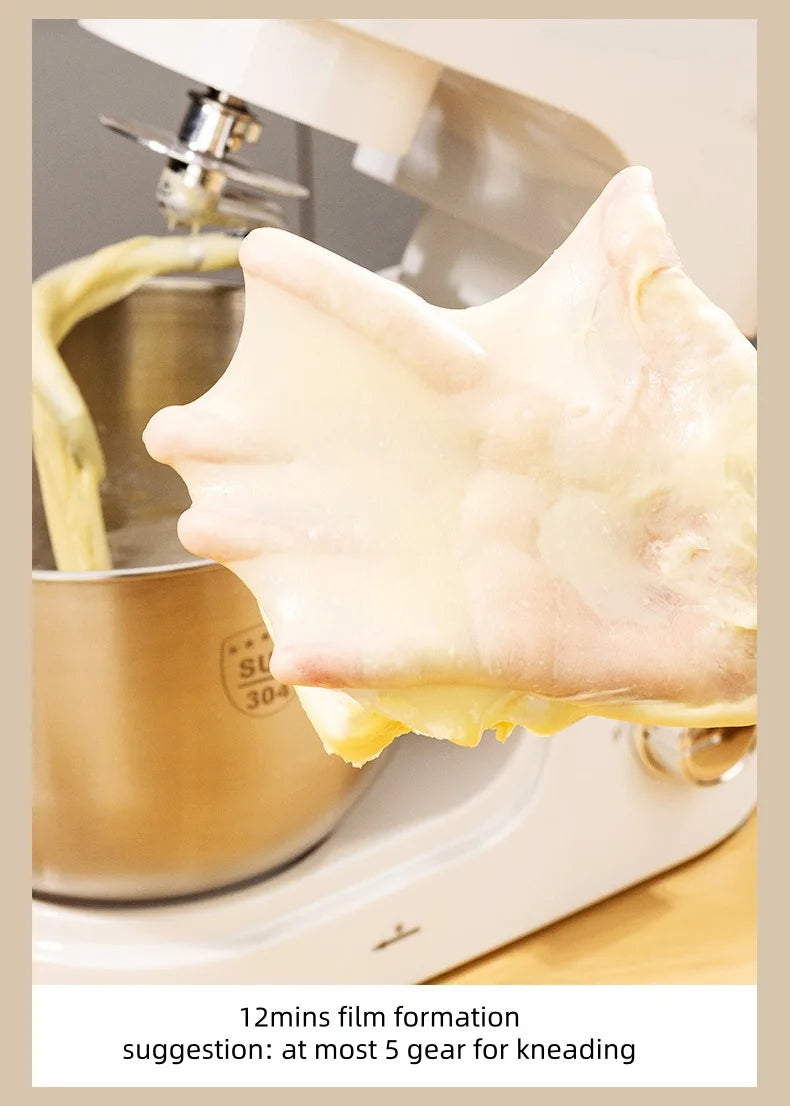 4L Chef machine household small dough kneader dough mixer electric cream whipping countertop egg beater