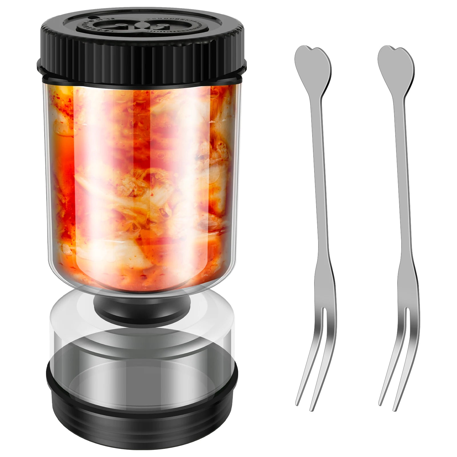 Dry-wet Separation Pickle Vegetable Jar Hourglass Type Pickled Juice-Separation Food Filter Storing Pickles Kitchen Accessories