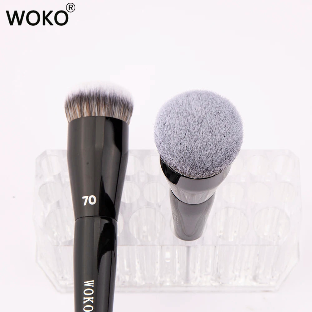 70 Pro Big Foundation Brush Cream Foundation Makeup Brush Chubby Professional Synthetic Hair Face Contour Foundation Makeup Tool