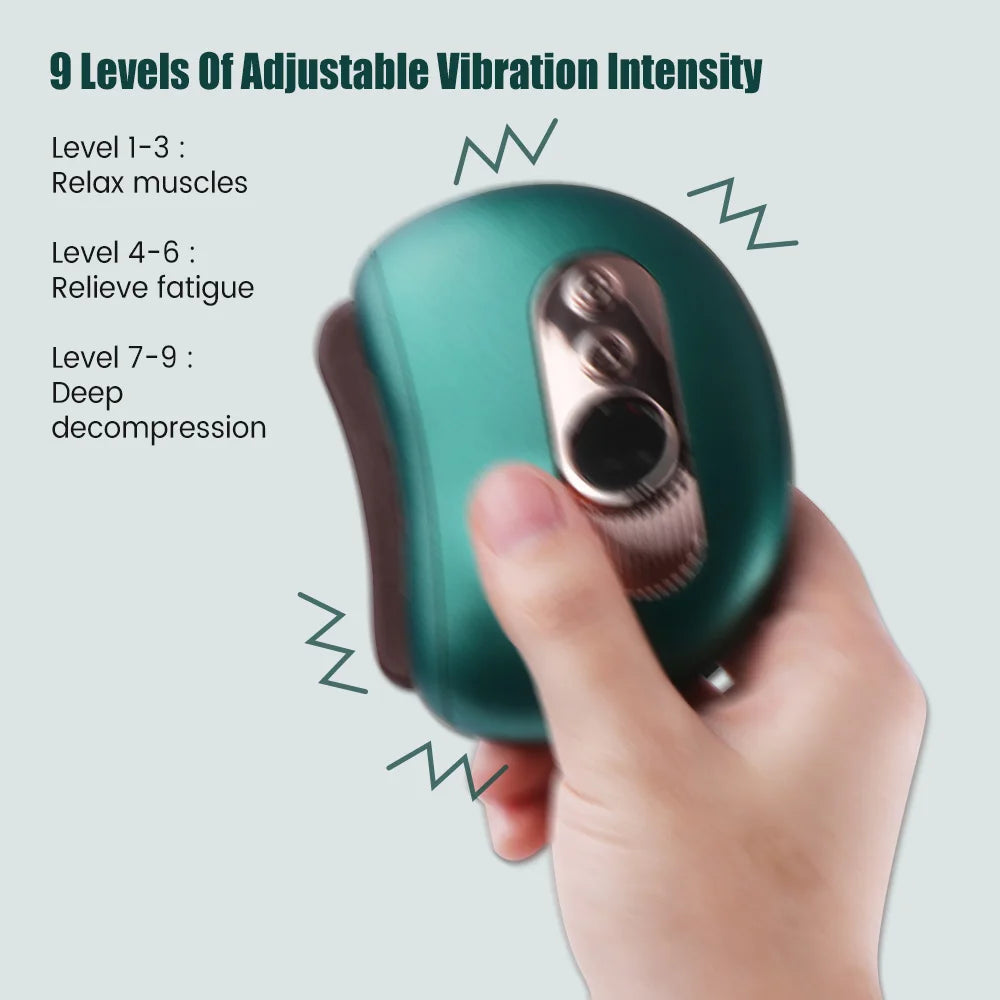 Electric Guasha Massager Body Scraping Heating Vibration Muscle Guasha Face Neck Eye Massage Knife Stone Gua Sha Gouache Scraper