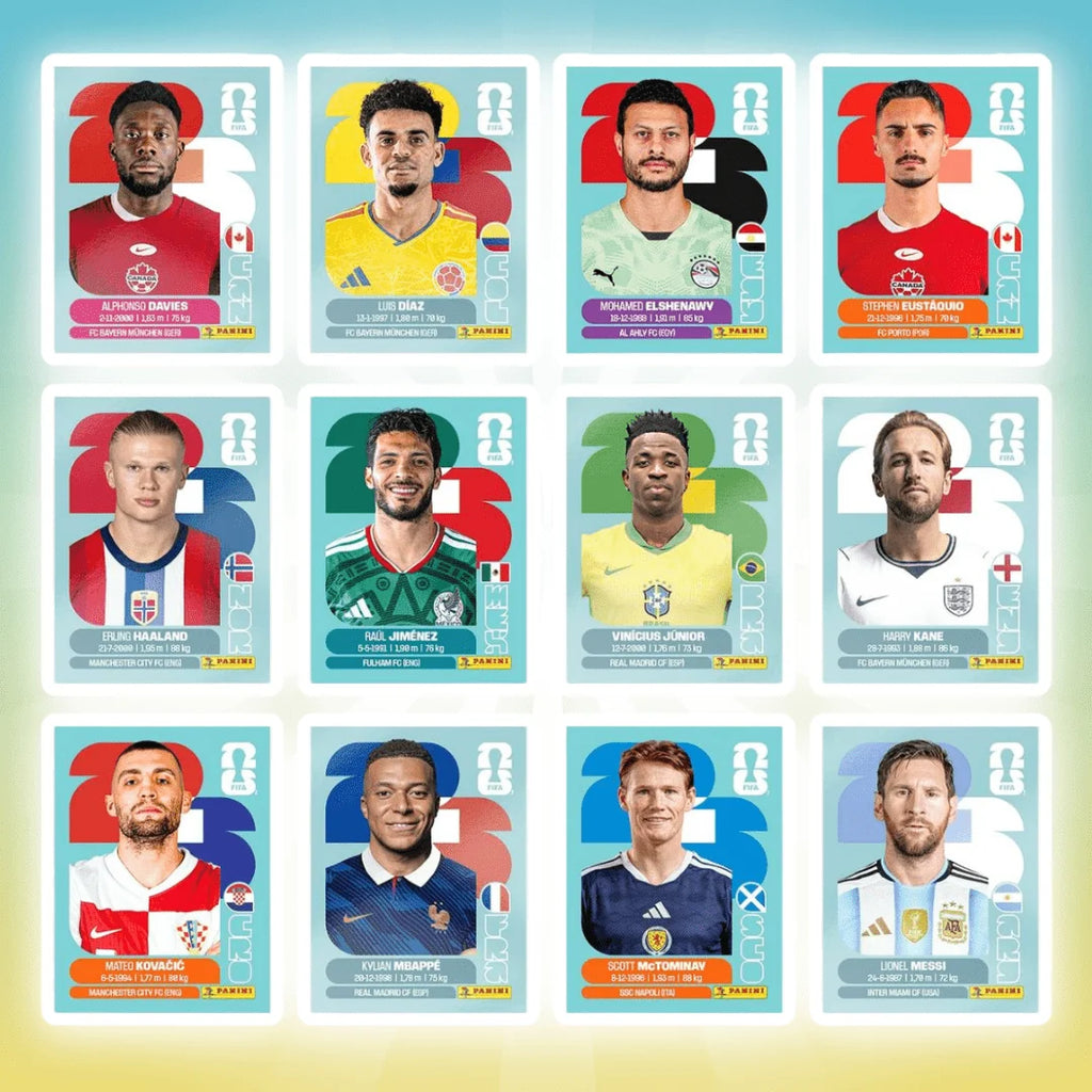 Panini FIFA  Official 2026 World Cup Collectible Stickers  5/10/15 Packs (7 Stickers Per Pack) Sticker Album