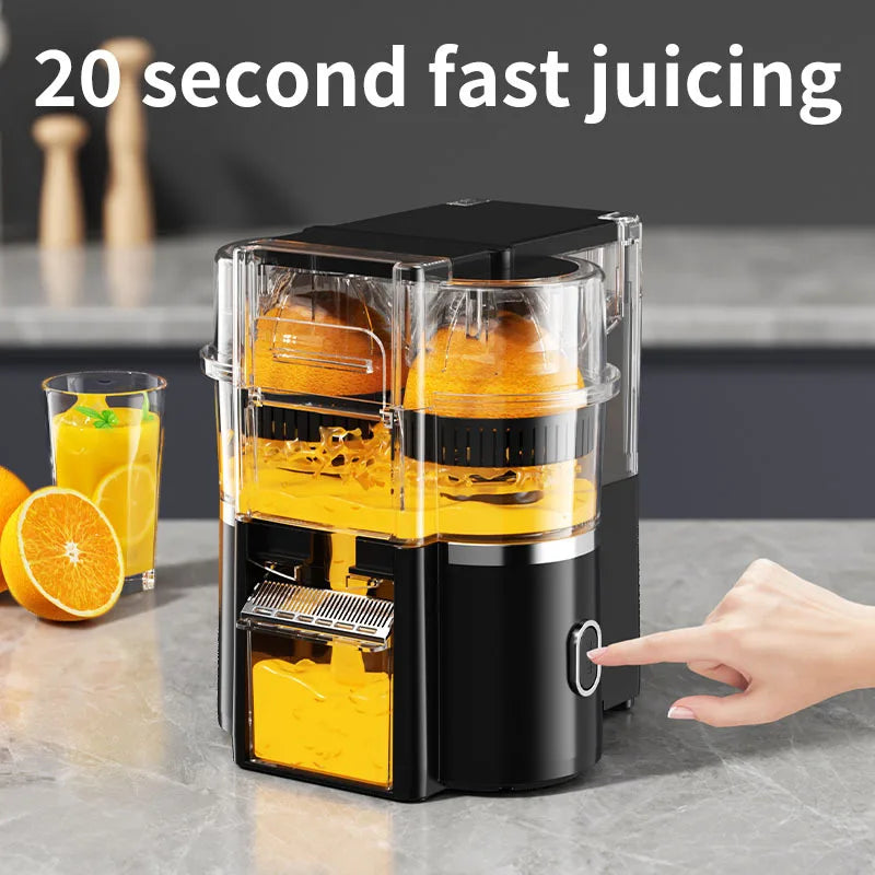 DualHead Electric Orange Juicer Squeezer Citrus Juicer Machines with Power Cord Cleaning Brush for Home Kitchen