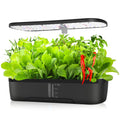 12 Pods Hydroponics Growing System, Herb Garden Kit Indoor Adjustable Height with Automatic Timer 20-Watt LED Grow Light