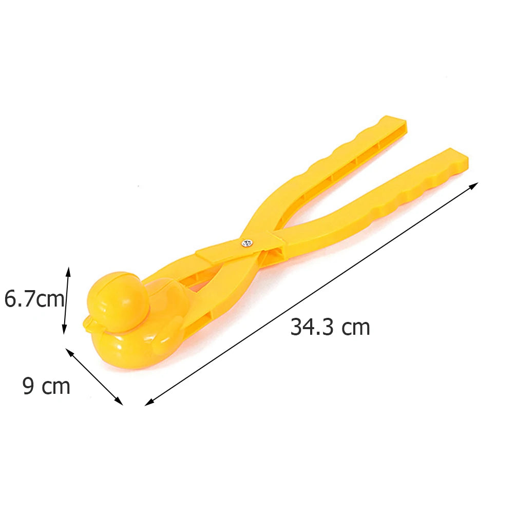 Snowball Maker Clip for Kids Adult Heart Snowflake Duck Shape Clip Tongs for Outdoor Sand Snow Ball Mold Toys Fight Sports Toys