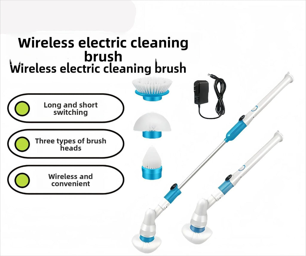 Electric Cleaning Brush Multifunctional Household Bathroom Floor Corner Gap Shower Room Glass Brush