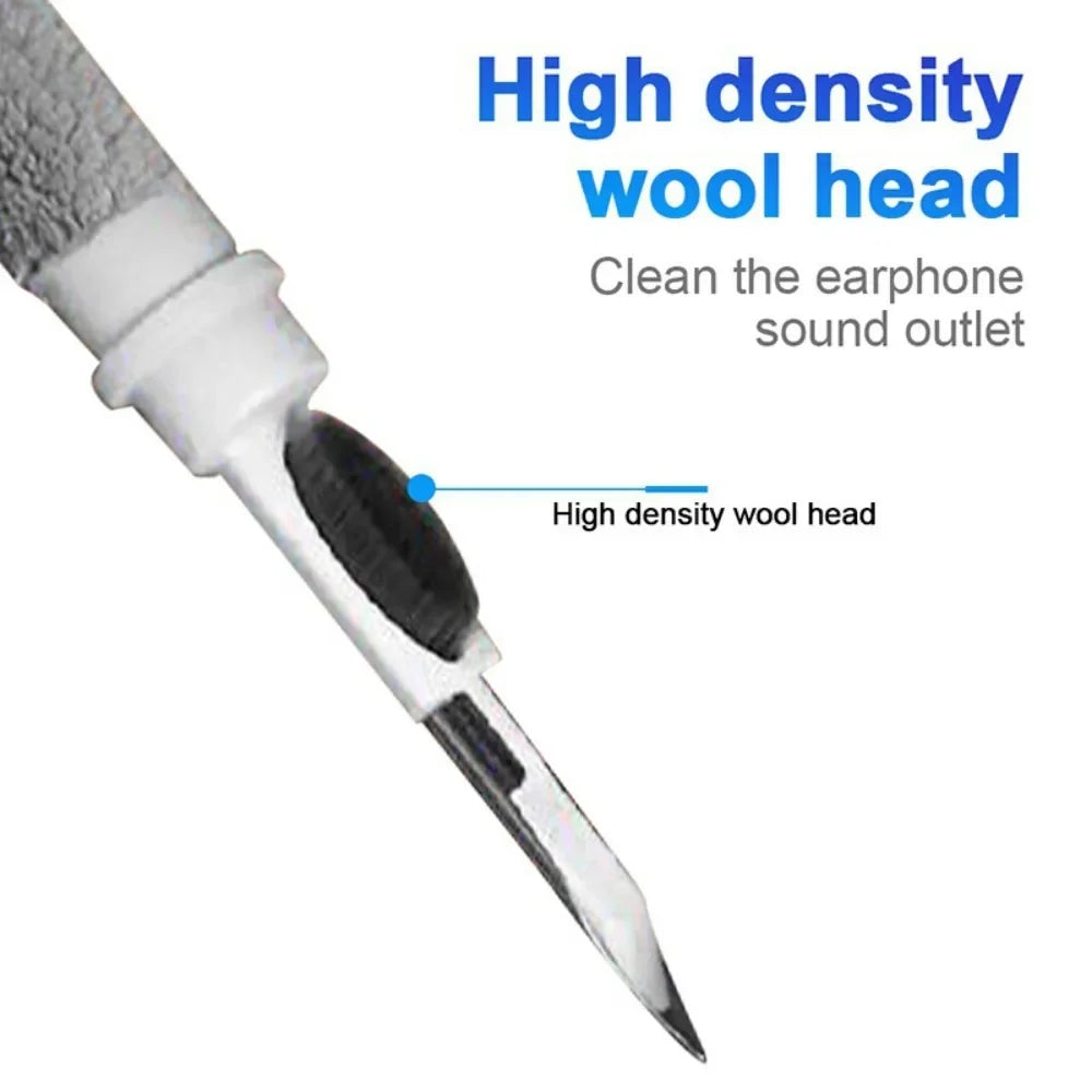 Universal Cleaning Pen for Earbuds 3 in 1 Wireless Earphone Case Cleaning Tools Kit Cleaning Brush DIY Gardget Accessory