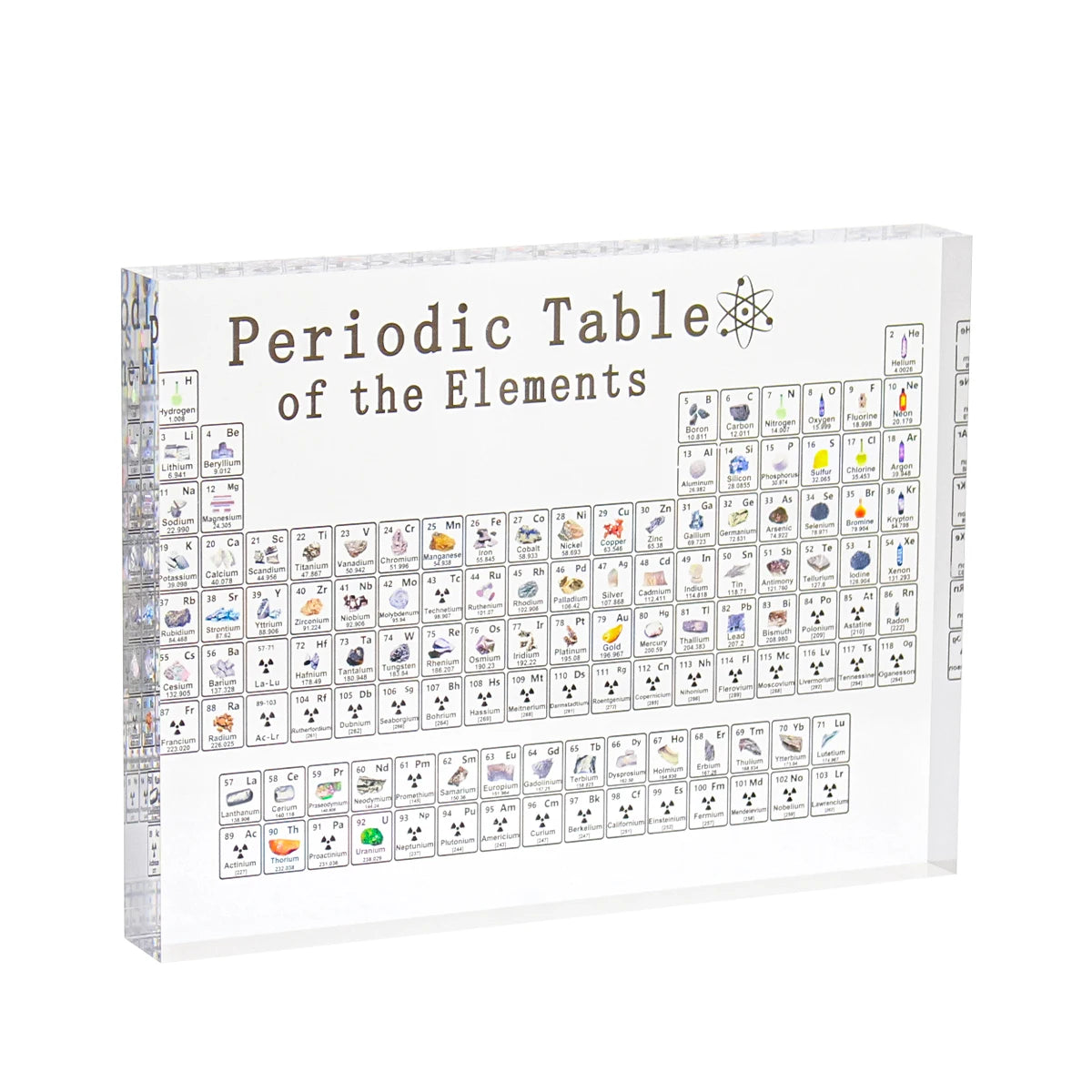 Periodic Table Ornament Learning Tool Display Teaching Props Student Gifts Desktop Decorations