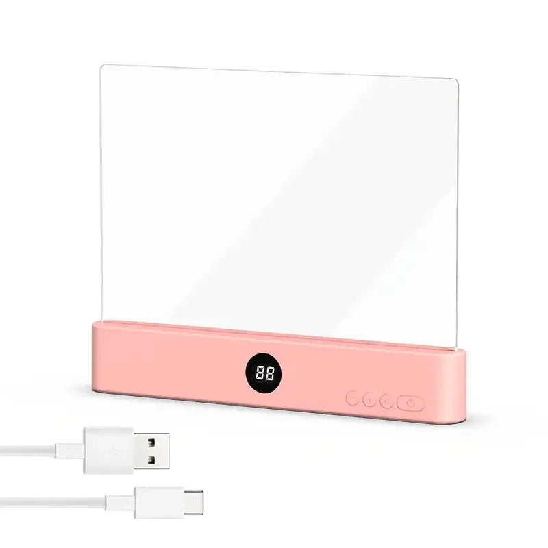 LED Book Light Rechargeable Reading Lights for Books in Bed Eye Caring 3 Color Stepless Dimming Flat Book Light for Book Lovers