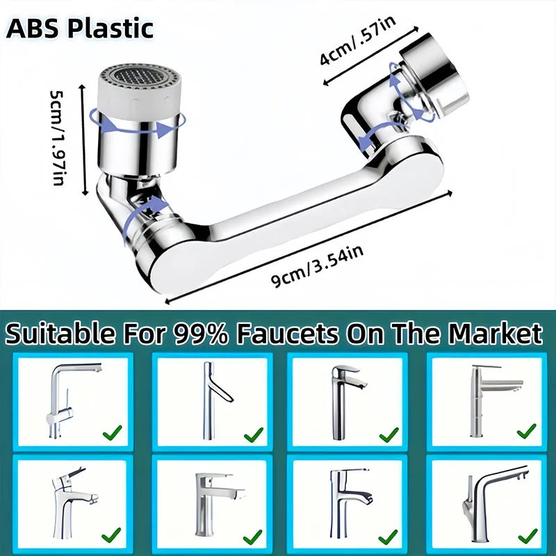 Swivel Faucet-Extender Sink-Aerator Kitchen Bathroom 360 Rotate Spray Attachment Multifunctional Universal Wash Hand Hair Face