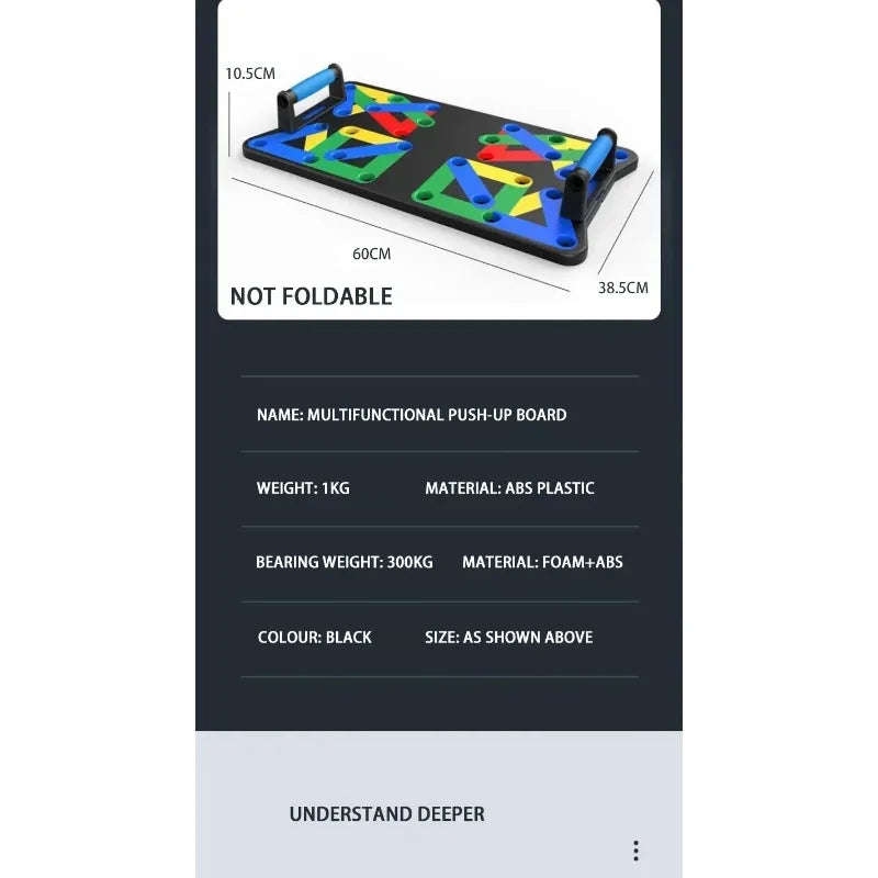 Home multi-functional push-up board, training board, chest and abdominal muscle training equipment, portable push-up