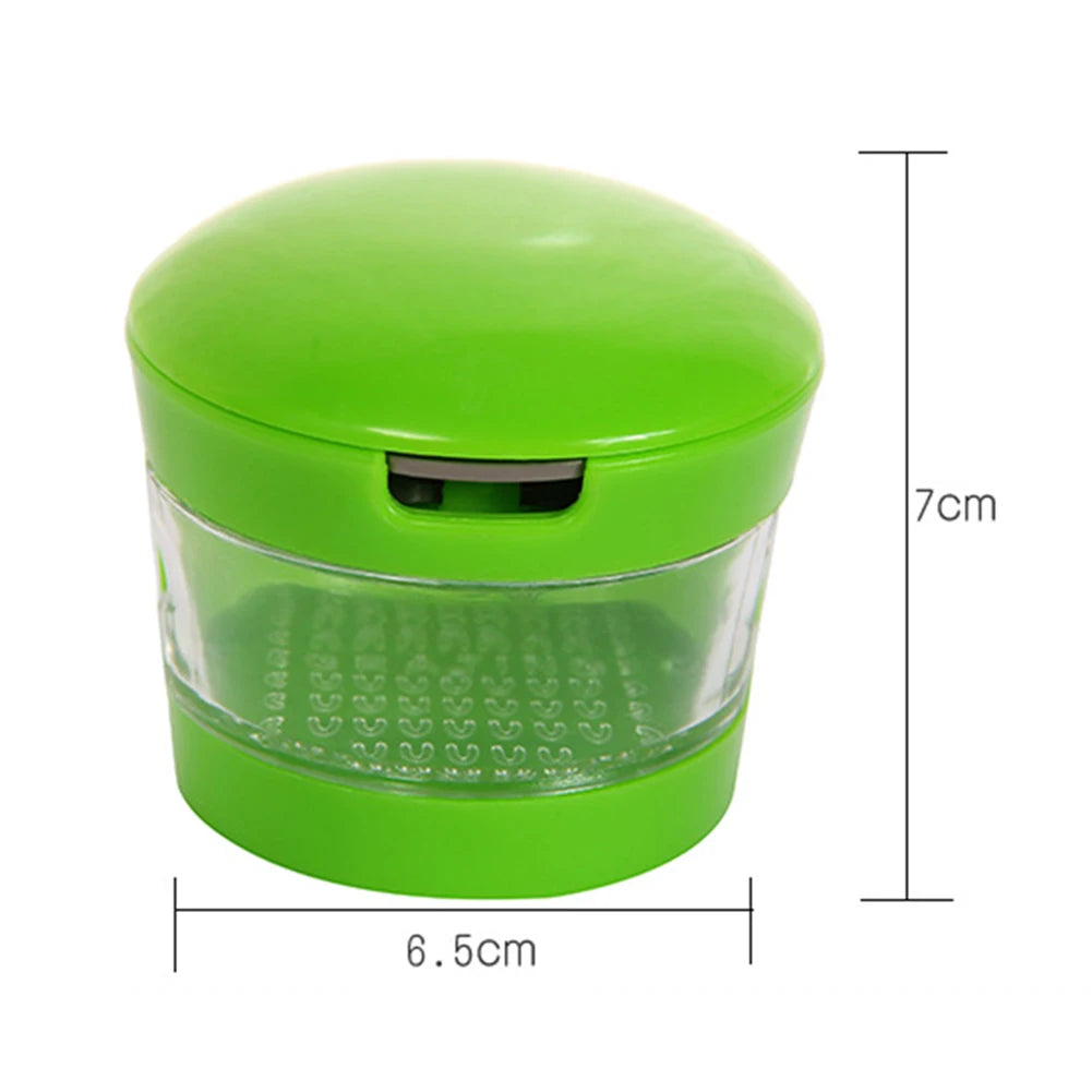Creative Garlic Press Presser ABS Stainless Steel Garlic Mud Masher Labor-saving Non-slip Cover for Home Kitchen Vegetable Tools