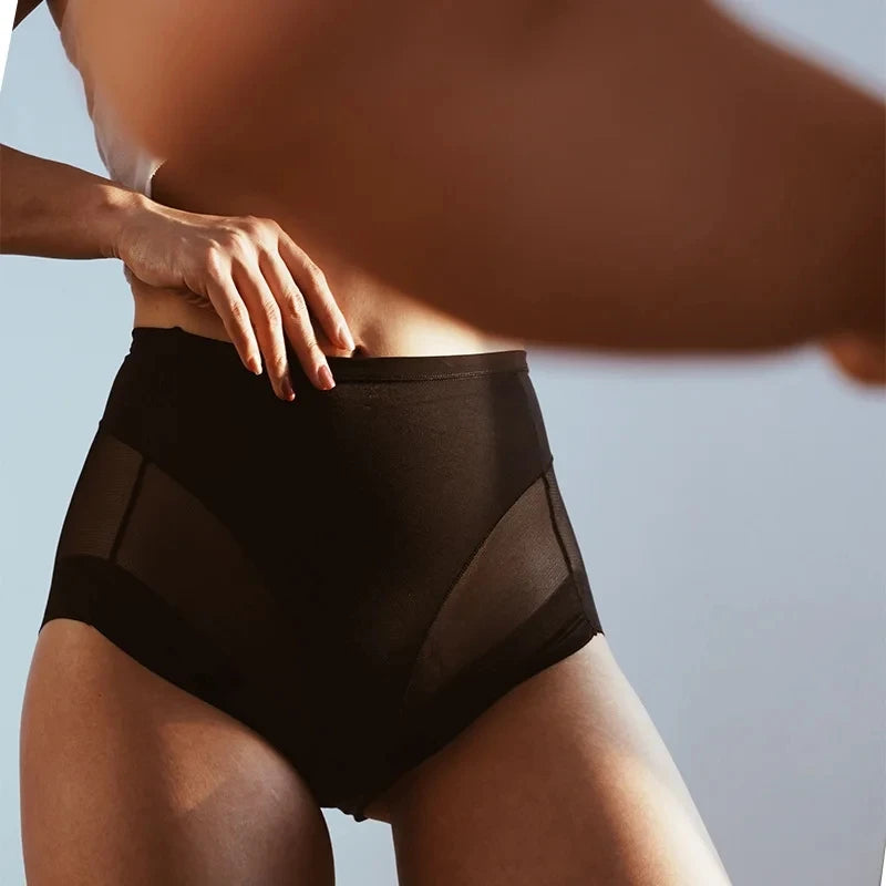 3PCS/SET Women Bodyshorts Body Shaping Panties Female Pants Breathable Mesh Intimates High Elastic Control Seamless Briefs