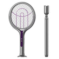 Rotating Head Bug Zapper Racket Rechargeable Electric Fly Swatter Fly Killer and Mosquito Trap Lamp for Indoor and Outdoor