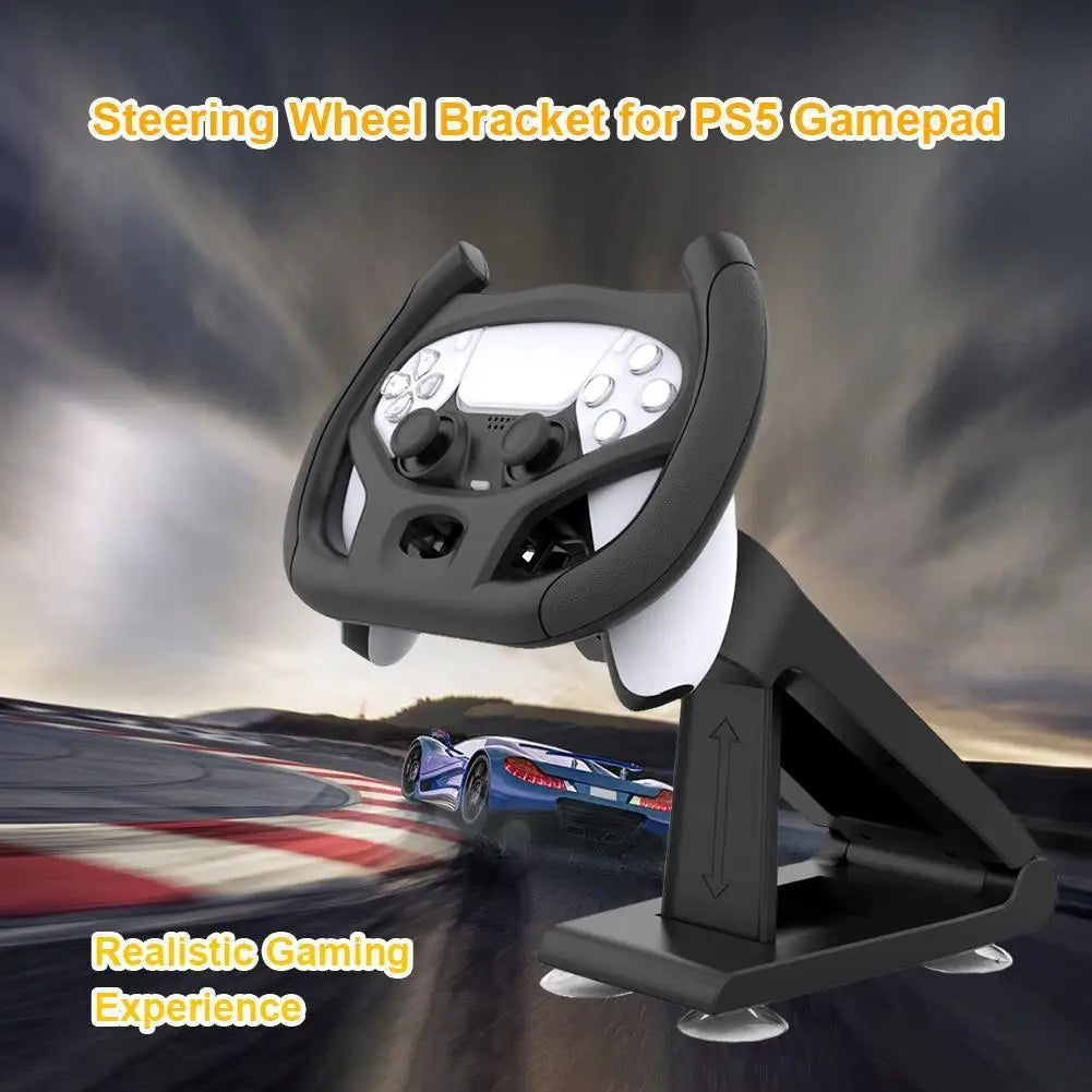 Professional Gaming Steering Wheel for PS5 Car Racing Games Handle with Bracket Steering Wheel with Bracket