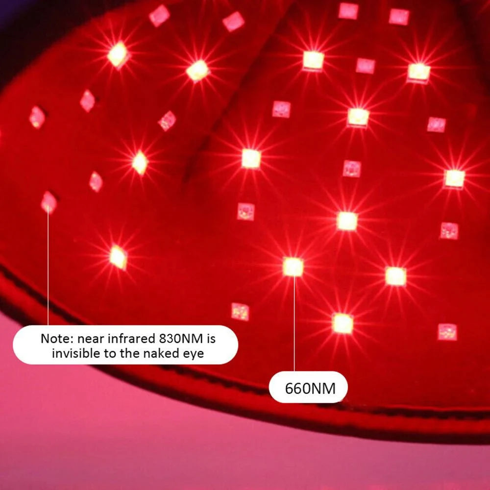 Red Light Therapy Cap Device Near Infrared LED Helmet for Hair growth Treatment Hat Prevant Loss Head relaxation Relief scalp