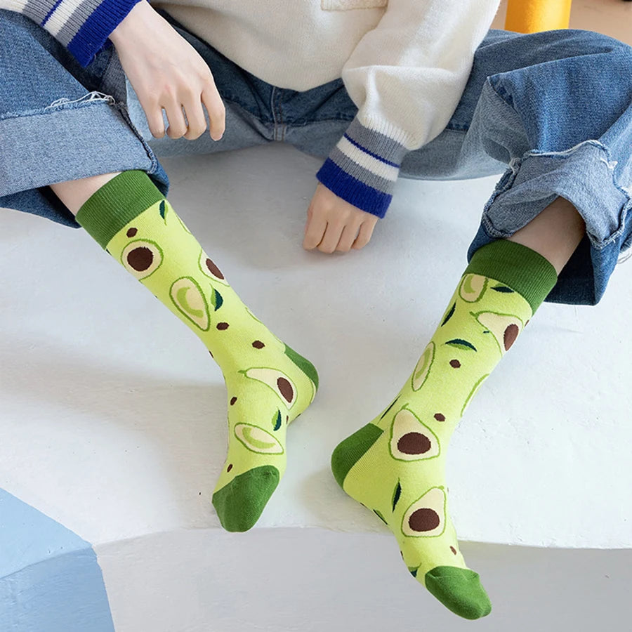 10/20/30Pairs random color happy socks men women crew socks novelty funny  street fashion animal  designer