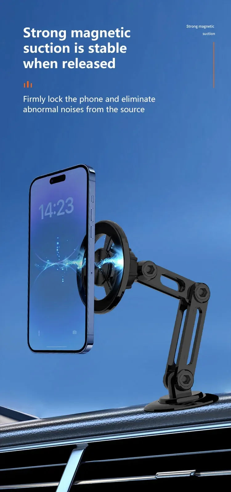 Magnetic Car Phone Holder Stand Magnet Car Mount Smartphone GPS Mobile Cell Support in Car Bracket for iPhone 15 Samsung Xiaomi