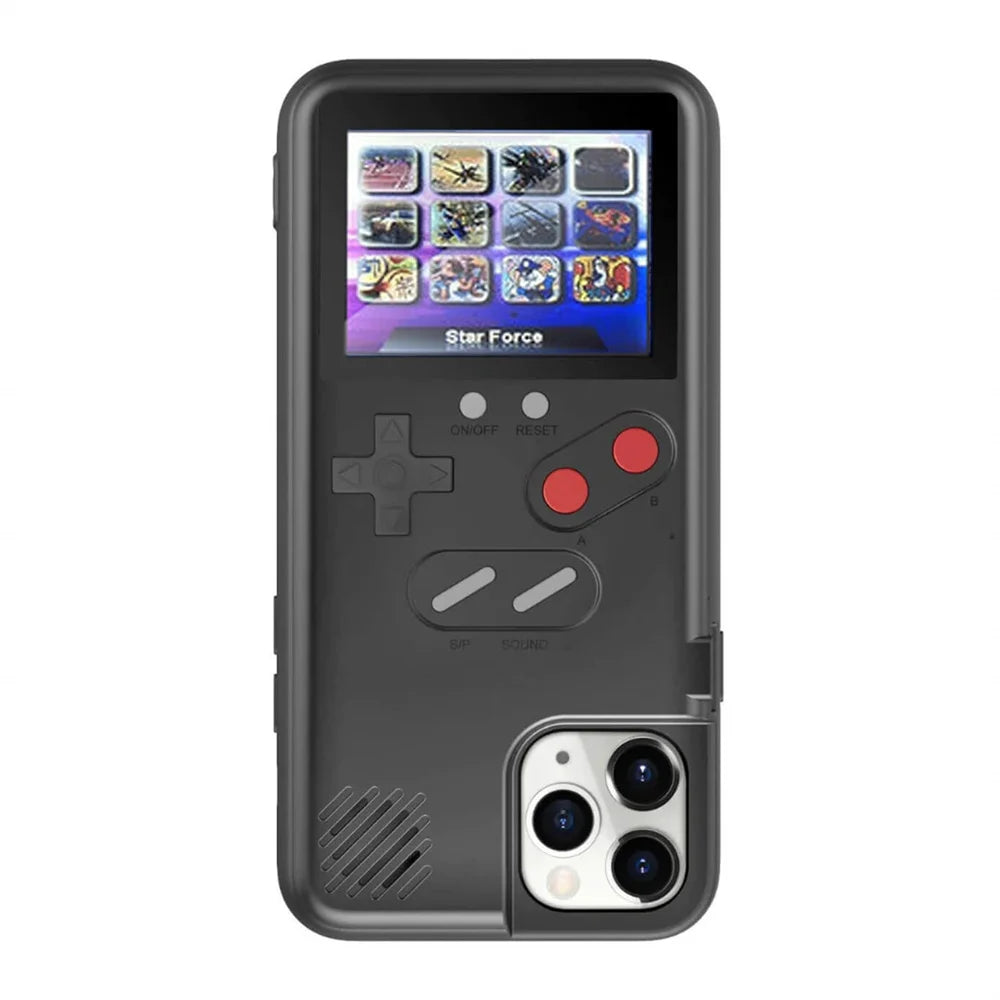 For iPhone 14 16 15 12 13 Pro Max X Xr Xs Max 7 8 Plus SE 2022 Playable Gameboy Case Retro 3D Video Game Cover Console